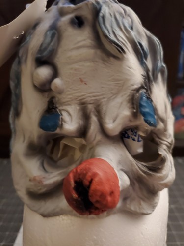 Rubies costume corpse clown 1/2 child halloween mask small top circus damaged - Picture 10 of 11