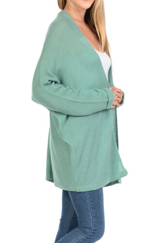 Cárdigan tejido con cortina suelta informal frontal abierto de la colección Auliné para mujer - Imagen 5 de 69