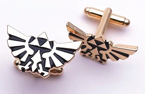 Zelda Hylian Crest, Tie Clip, Cufflink or set, Gaming - Picture 3 of 3