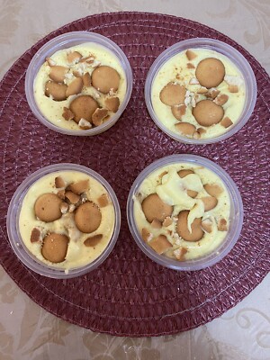 8 oz Banana Pudding Homemade Luv My Treats Original Homestyle￼Two (2) 8 Ounce