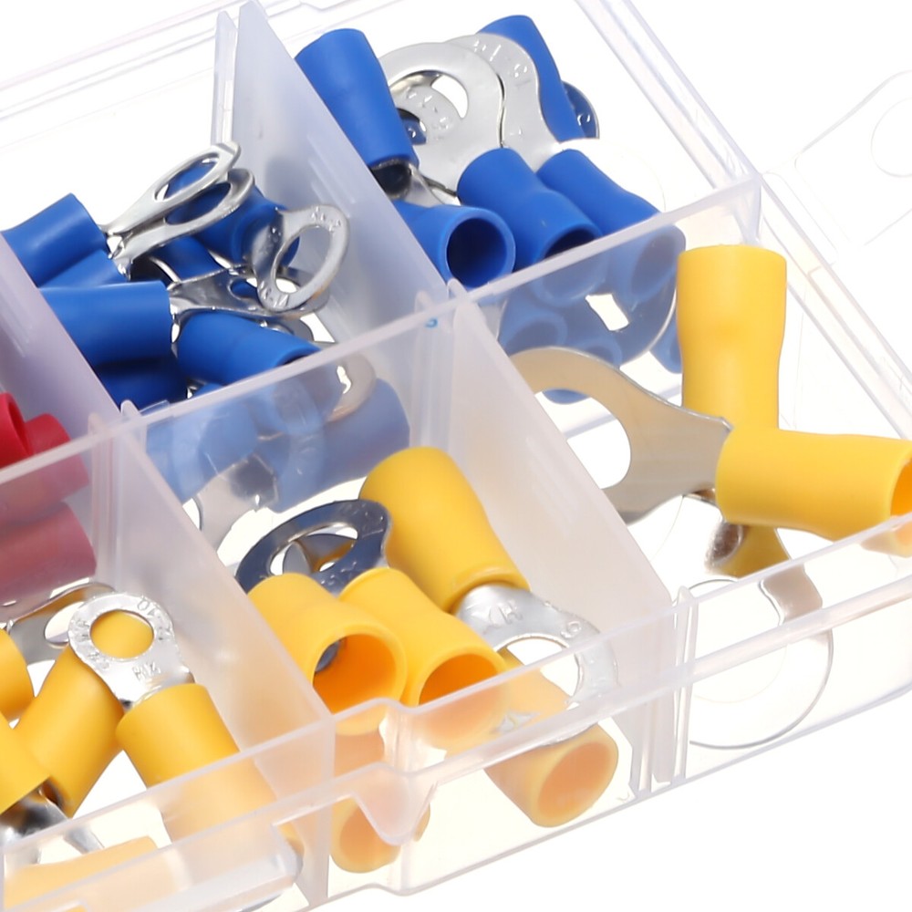 408PCS Wire Splice Terminal Insulated Connectors Spade/Crimp/Ring Terminal Kit