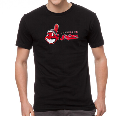 Cleveland Indians Logo Schwarz T-SHIRT -592