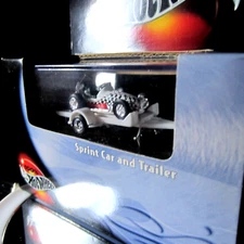 HOTWHEEL..2000..100% COOL COLLECTIBLES..SPRINT CAR & TRAILER