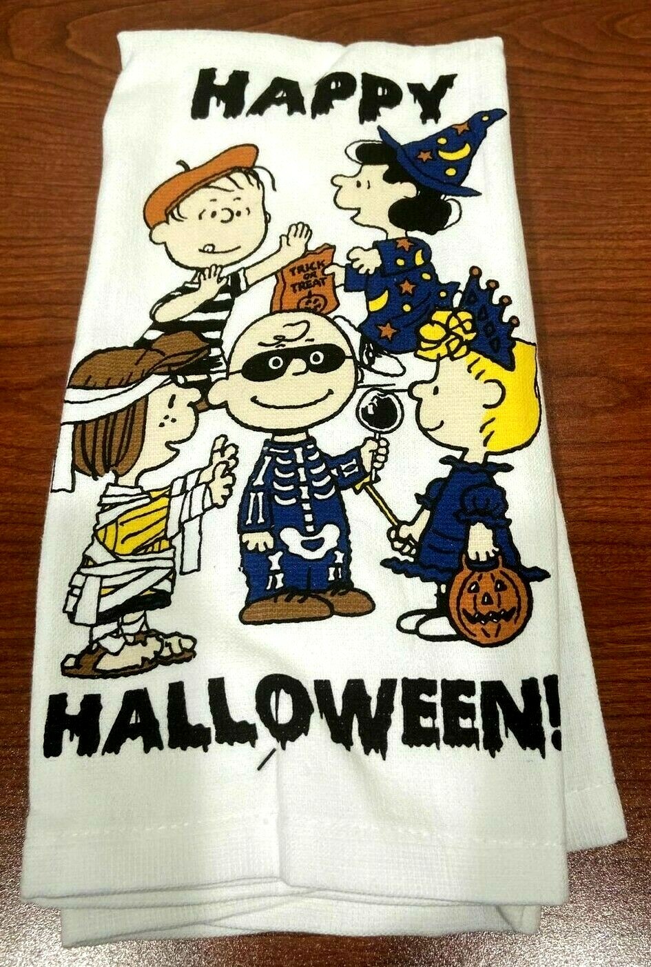 PEANUTS GANG Charlie Brown Lucy Linus Marcy "HAPPY HALLOWEEN!" Kitchen