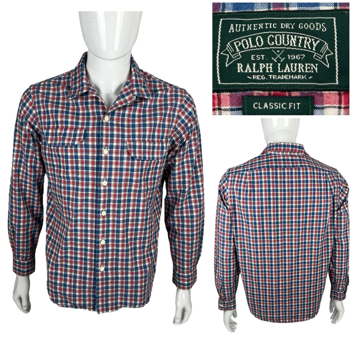 【Special】80s Polo Country flannel shirt Polo Ralph Lauren Country In Men's Casual Shirts for sale | eBay