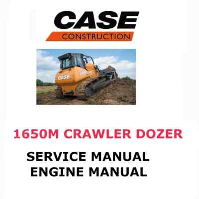 CASE 1650M CRAWLER DOZER MANUAL SERVICE REPAIR SHOP ENGINE PDF