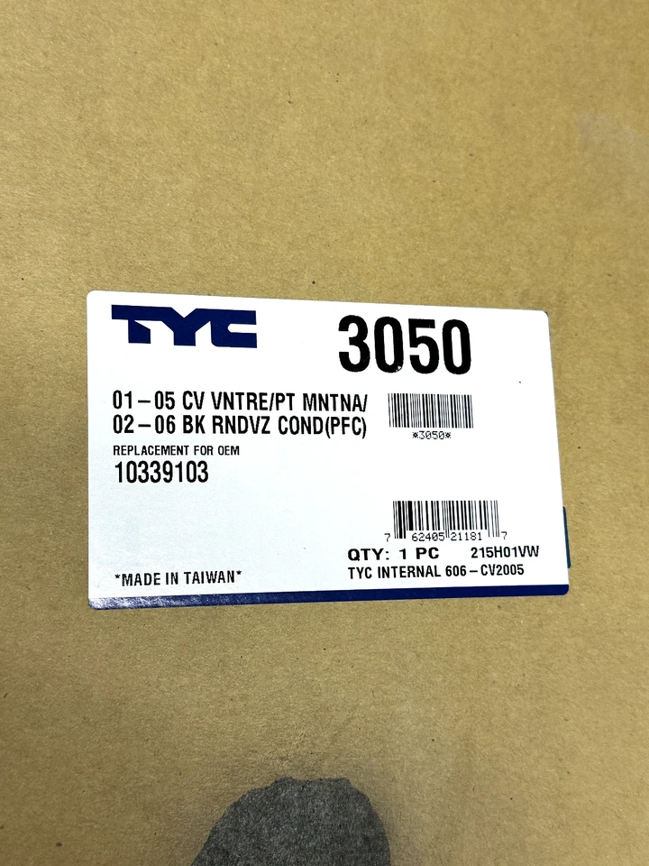 Condensador de aire acondicionado para Chevrolet Venture 01-05 3050 Foto 4 de 4