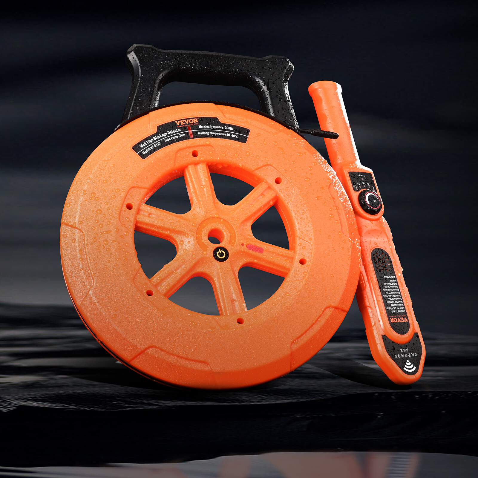 Pipe Blockage Detector - 20/30/40m Water Pipe Locator With Waterproof Probes, Underground Wall Scanner For PVC & Plastic 6 thumbnail image