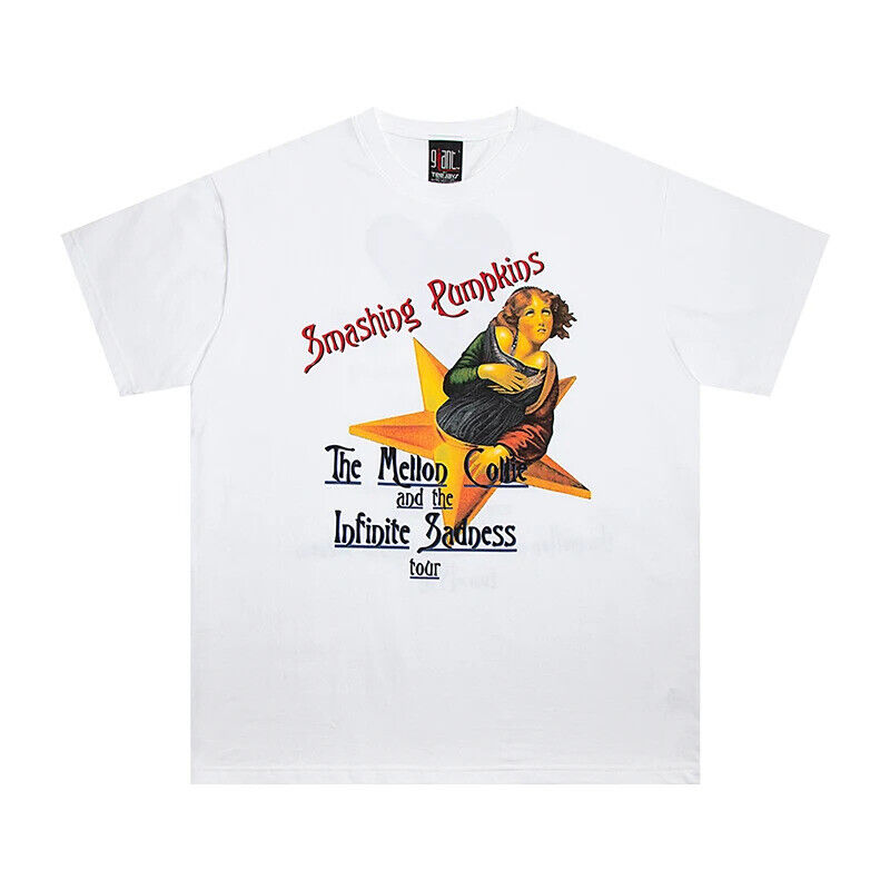 Saint Michael Smashing Pumpkins Oversized Mens Womens White Saint Michael Smashing Pumpkins Oversized Mens Womens White