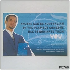 Avant Card #11835 Australian Of The Year 2007 Postcard (C) (P760)