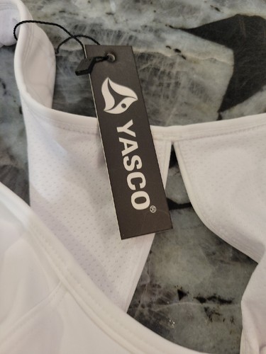 Yasco Women's High Impact Front Zipper Closure Adjustable Padded Sports Bra 4xl - Picture 2 of 12