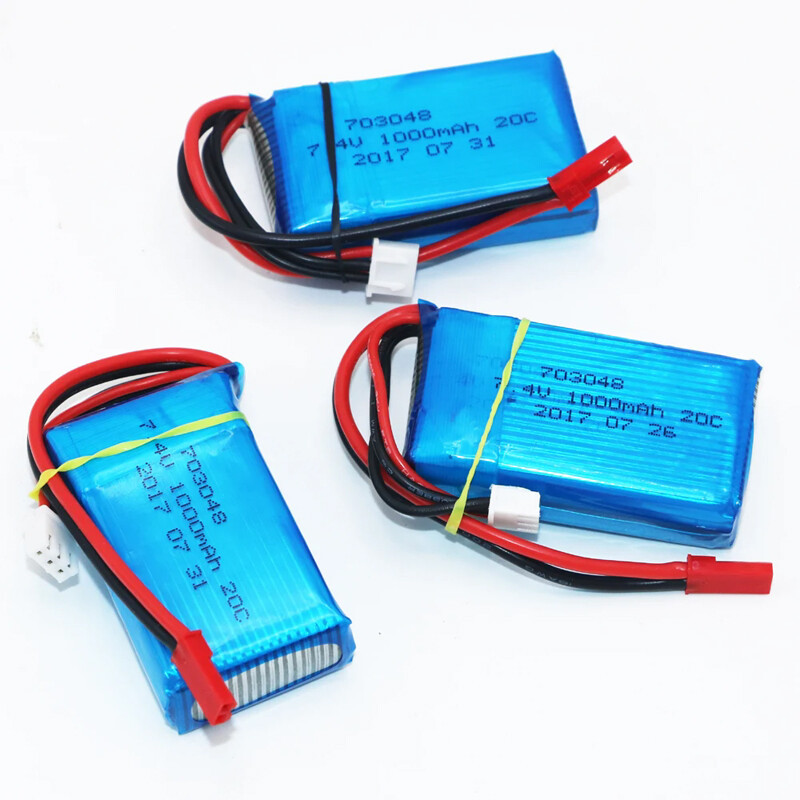 3Pcs 1000mAh 20c Li-po Battery For Wltoys V262 V353 V912 RC