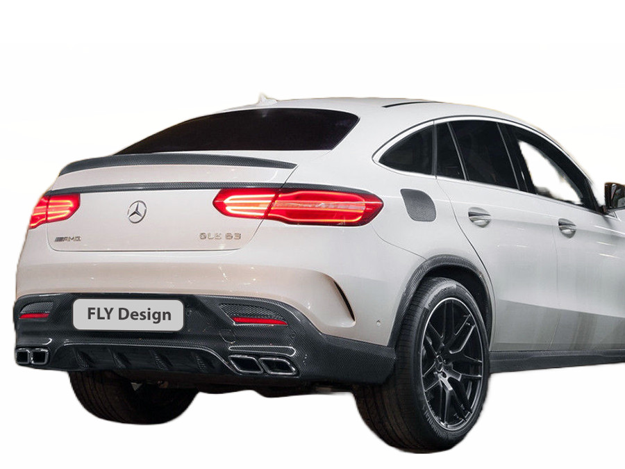 Spoiler for Mercedes C292 GLE Coupe 15-19 Rear Car Carbon Look ABS Sporty