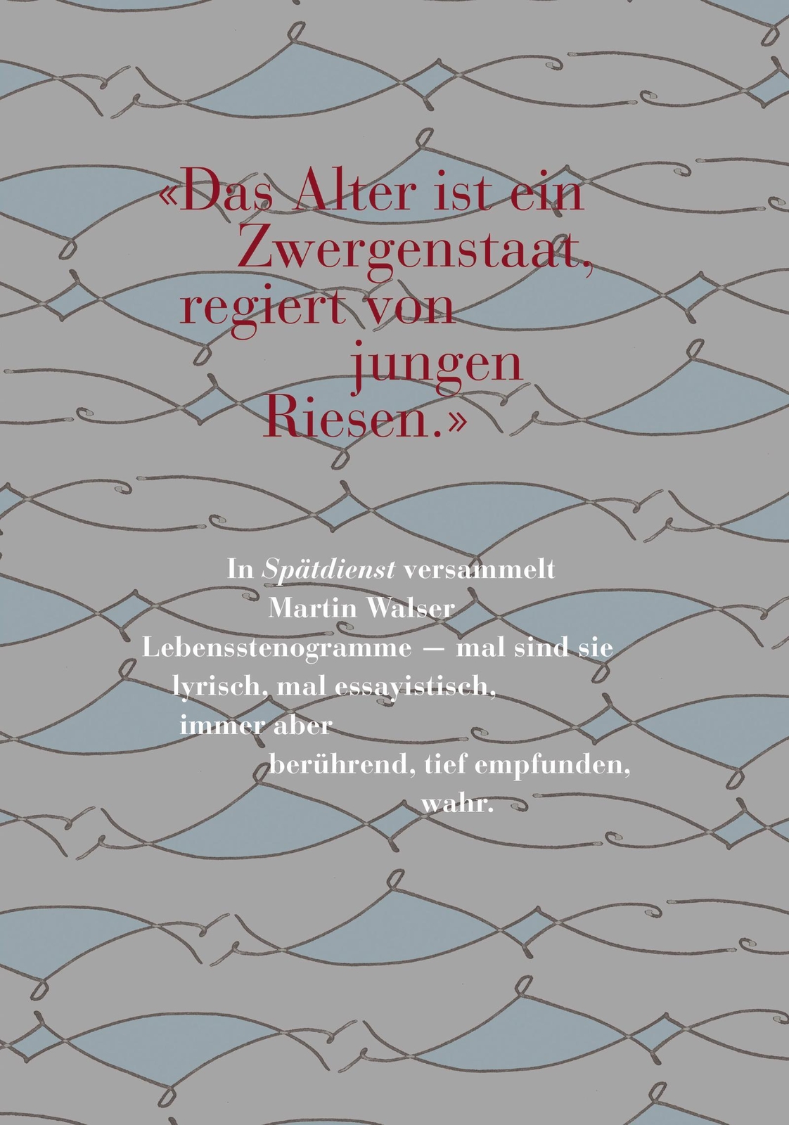 Thumbnail - Spätdienst Bekenntnis Und Stimmung Martin Walser Buch 208 S. Deutsch