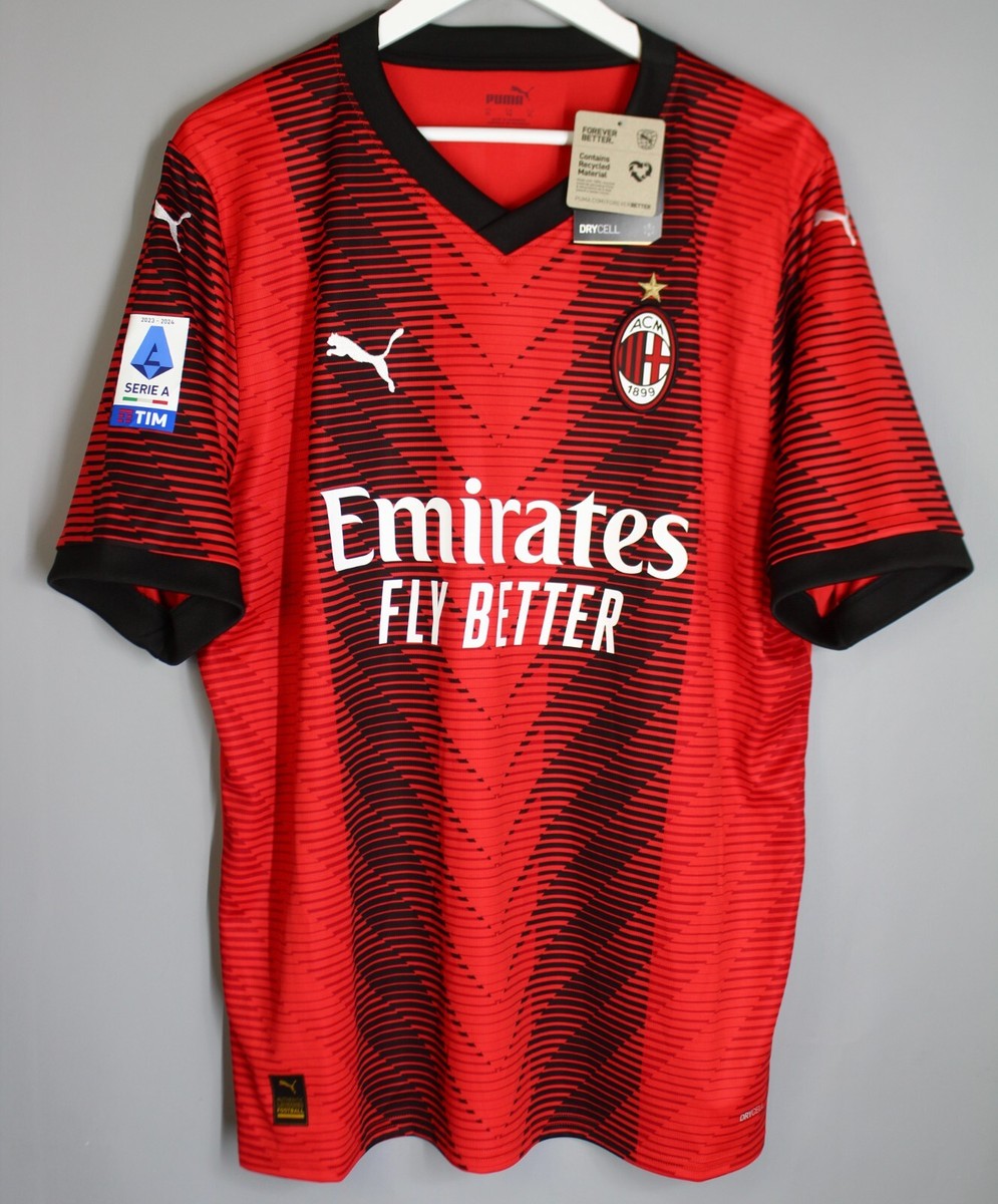 Maillot AC Milan Domicile Authentique Signé Par Rafael Leao #10 - Avec Certificat Beckett - Taille XL