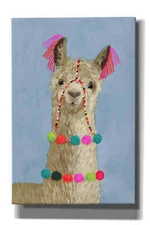 Epic Graffiti 'Adorned Llama III' by Victoria Borges, Canvas Wall Art
