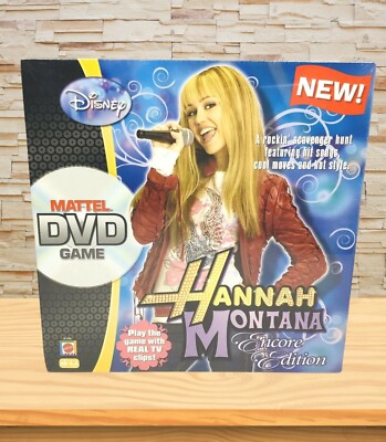 Disney Hannah Montana Encore Edition DVD Cards Miley Cyrus Game NEW Sealed 6+