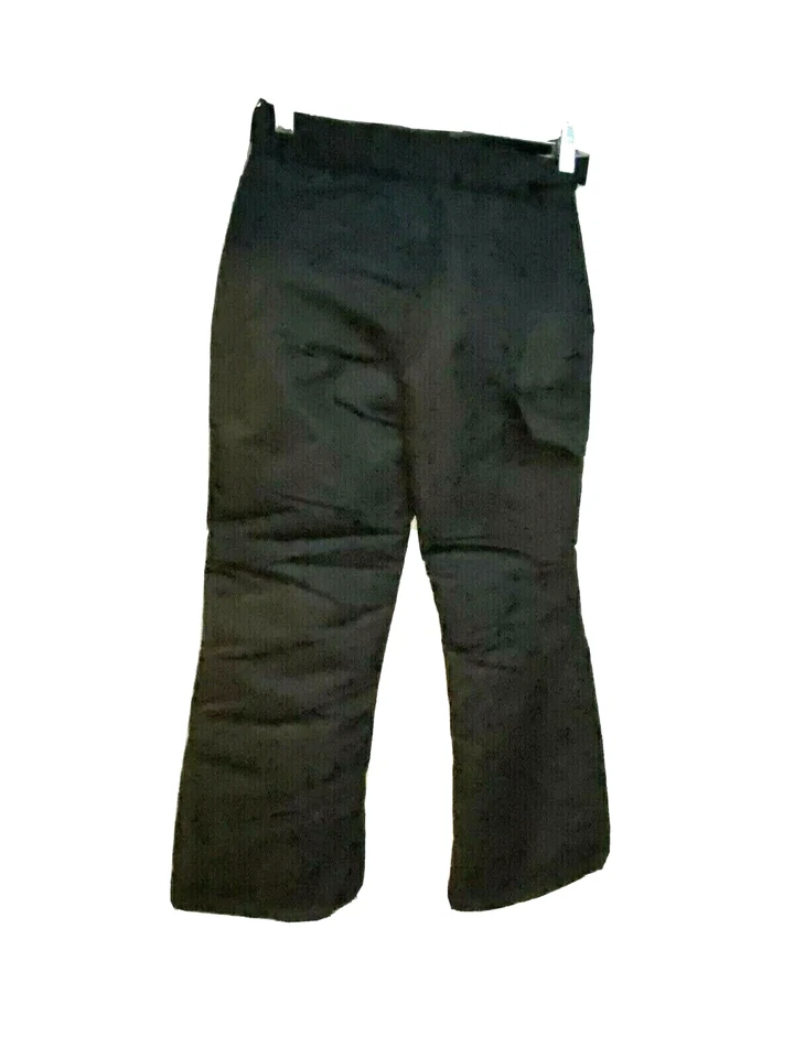 Athletech Youth Black Ski Snow Pants Medium 7/8 Pockets Water Resistant Unisex - Image 2 of 4