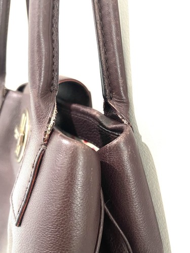 Kate Spade Women’s Shoulder Bag Turn Lock Brown Pebbled Leather Hobo Purse - Picture 9 of 17