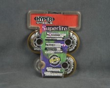 Hyper Superlite Replacement Wheels For Inline Skates Yellow 76 mm - 3 Wheels