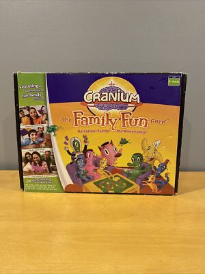 The Family Fun Game 8-Adult Frogs Clay Trivia Kids 2005 Cranium Family Ed