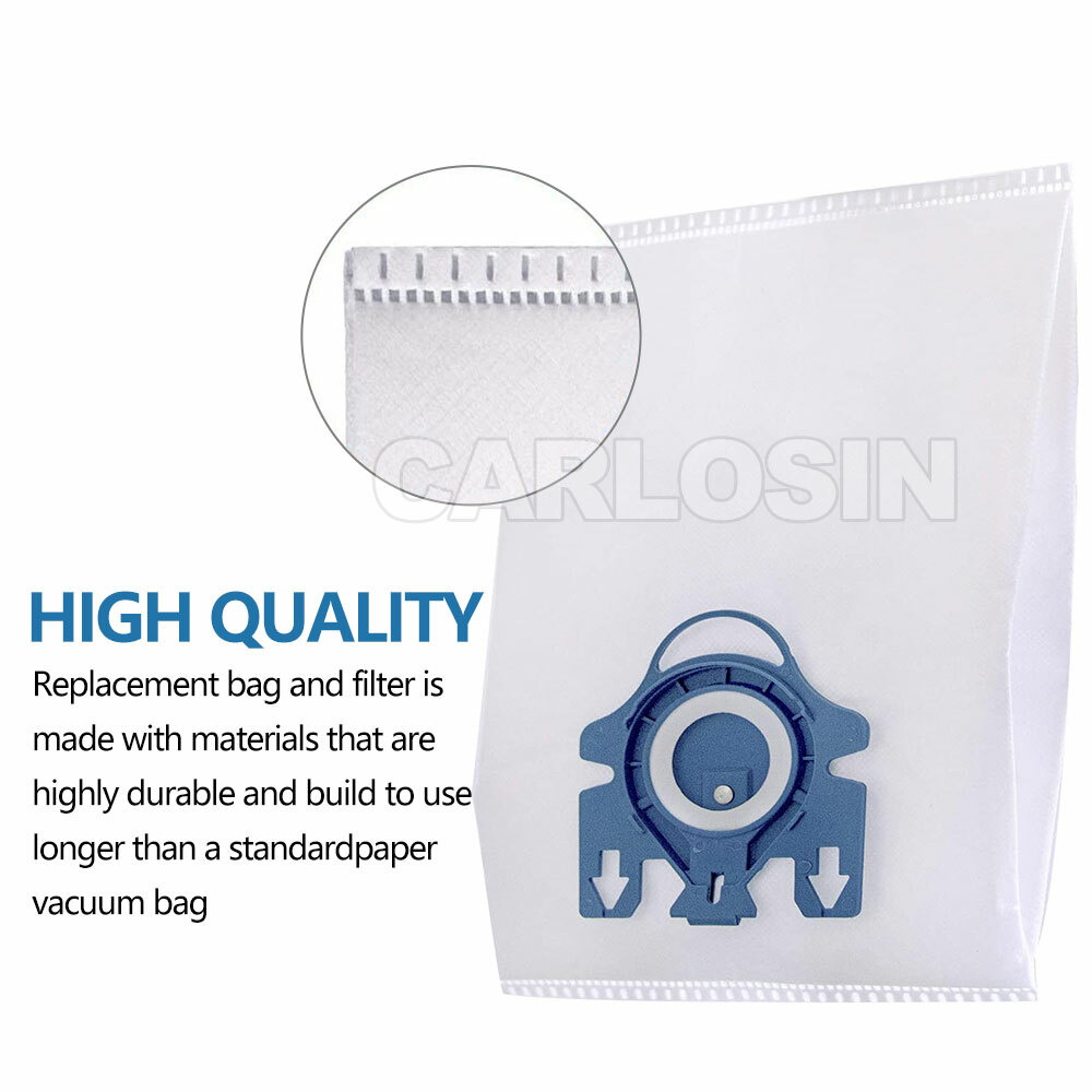 12x Vacuum Cleaner Bags For Miele 3D GN COMPLETE C2 C3 S2 S5 S8 S5211