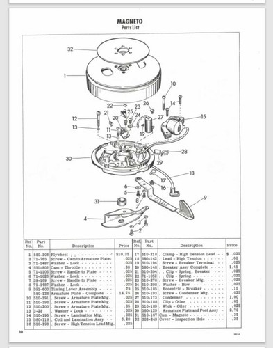 1957 Gale Buccaneer 3 HP 3D14B Owner Guide/Parts Catalog - Bild 2 von 3