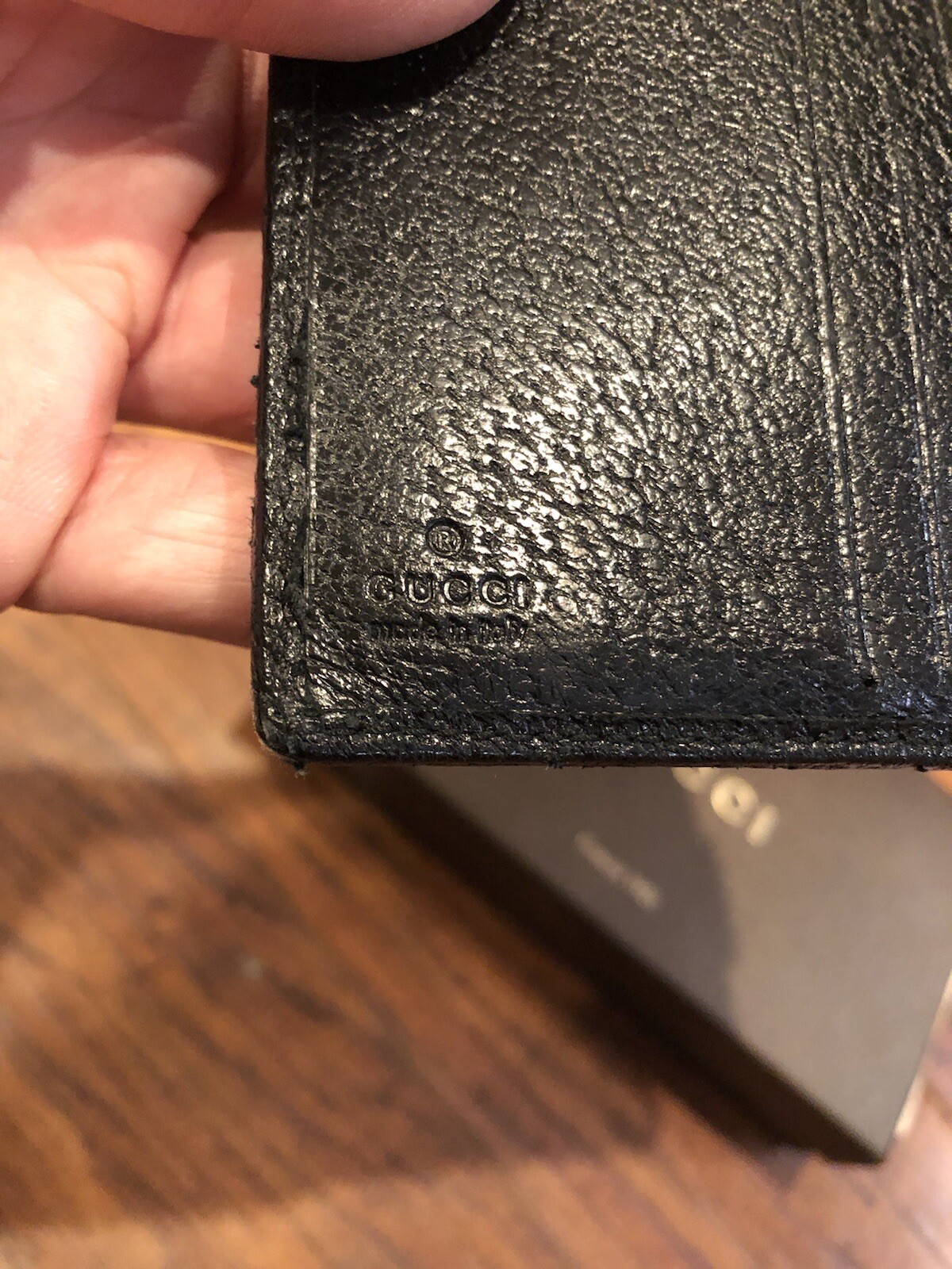 Authentic GUCCI Monogram Black Silver Canvas Leat… - image 8