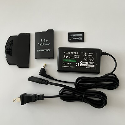 #ad #ad QUALITY Sony PSP 2000 PSP 3000 Kit Battery Charger Cover 16gb Memory Card $31.45