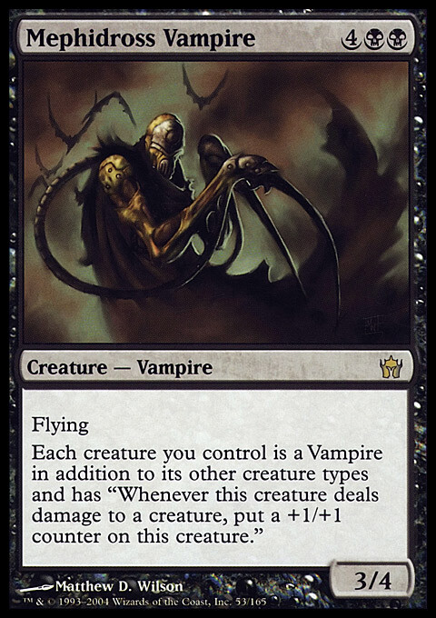 MTG Magic the Gathering Mephidross Vampire (53/165) Fifth Dawn LP