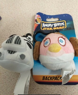 ANGRY BIRDS STAR WARS: PRINCESS LEIA RUCKSACK CLIP - NEU & UNBENUTZT + STORMTROOPER