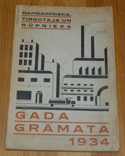 LATVIAN MERCHANTS & SALESMEN YEARBOOK CALENDAR 1934 CONSTRUCTIVIST AVANT-GARDE