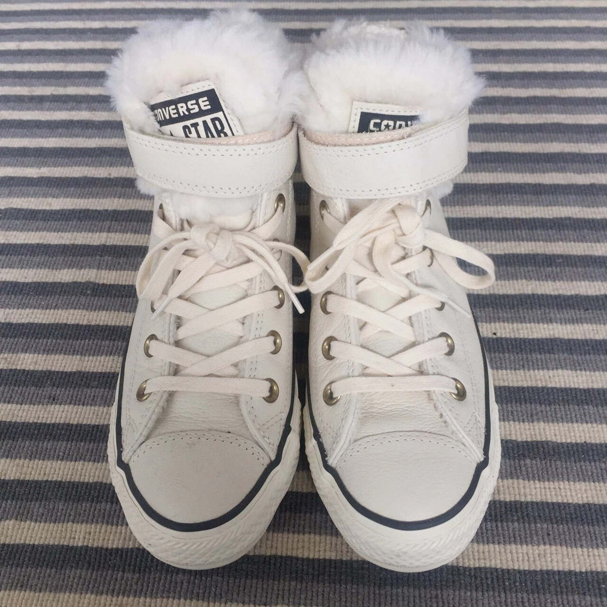 Converse cuir fourré sales