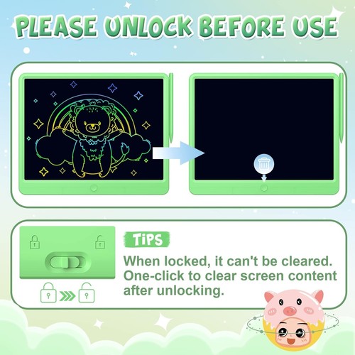 Durable 15 Inch LCD Writing Tablet for Kids - Travel-Friendly Creative Fun - Picture 7 of 9