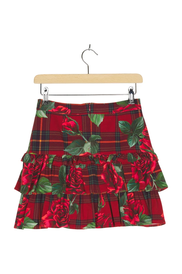 Dolce & Gabbana Rock Floral Blumen Gr. EU 122/128 Rot Mädchen Neu - Bild 2 von 4