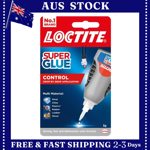 Super Glue Control – Precision Tip, Strong Clear Glue for Multi-Surface Use