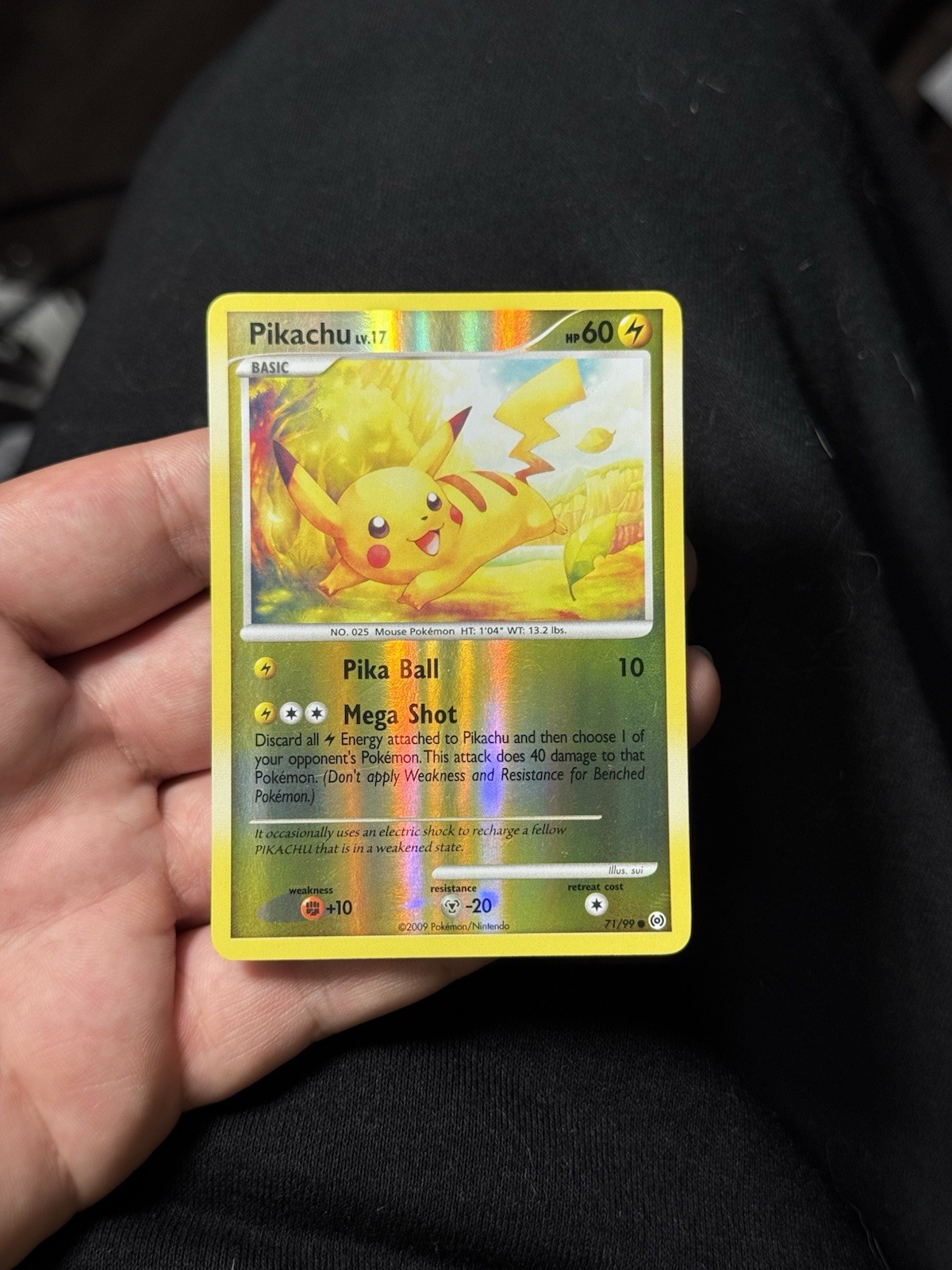 Pokemon TCG Pikachu Arceus Reverse Holo Common English 71/99