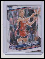 2025 Panini Prizm WNBA #104 Lucy Olsen White Seismic Prizms