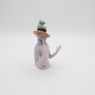 Antique Half Doll Orange Hat with Green Feathers, Germany — photo 2