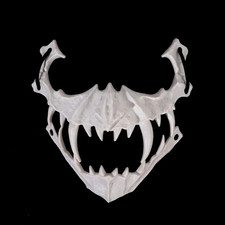 Party Skull Mask Long Teeth Demon Skeleton Half Face Mask Wolf Dragon Tiger Houj