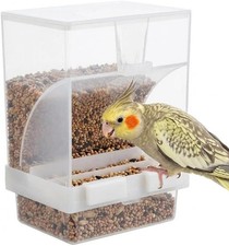 Hypeety Automatic Bird Feeder No Mess Pet Feeder Seed Food Container Perch