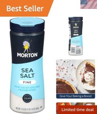 Quick-Dissolving Fine Sea Salt Shaker 17.6 oz - Perfect for Soups Dressings