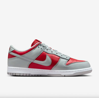 Nike Dunk Low Varsity Red and Silver FQ6965-600 Men s