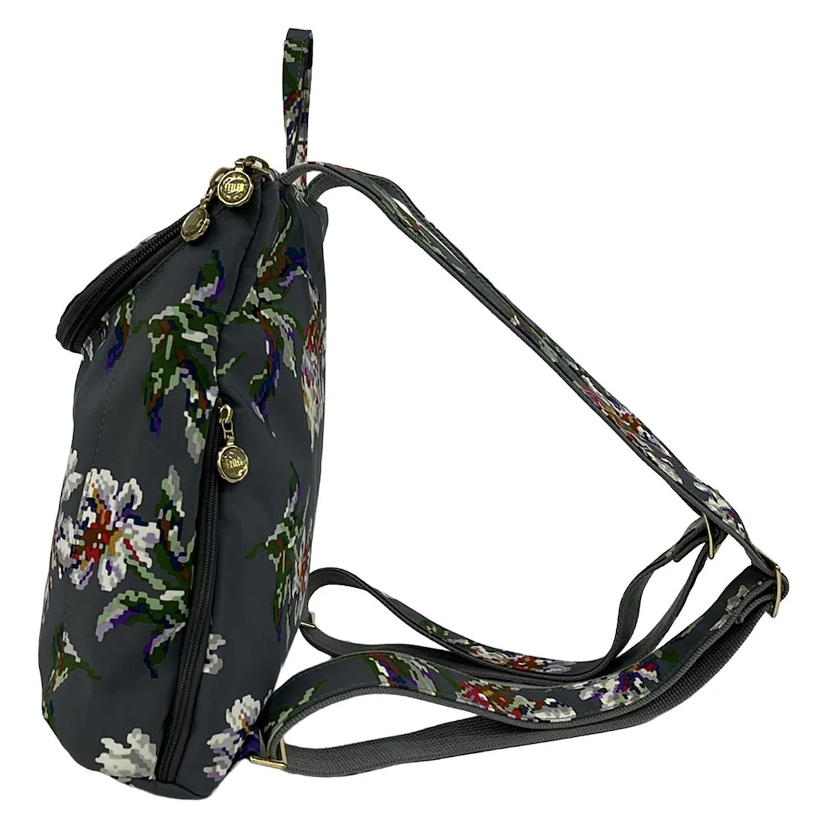 FEILER - Gray White Multi Nylon Backpack - image 2