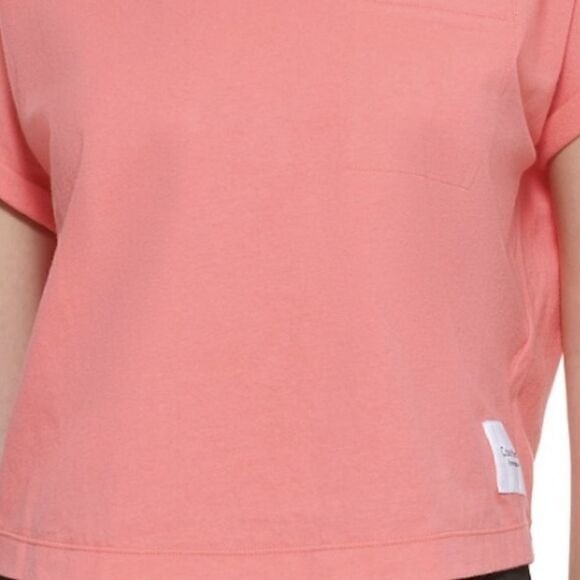 Calvin Klein Performance Bungee Hem Pocket Active Cotton T-Shirt, Tee S, thumbnail 4