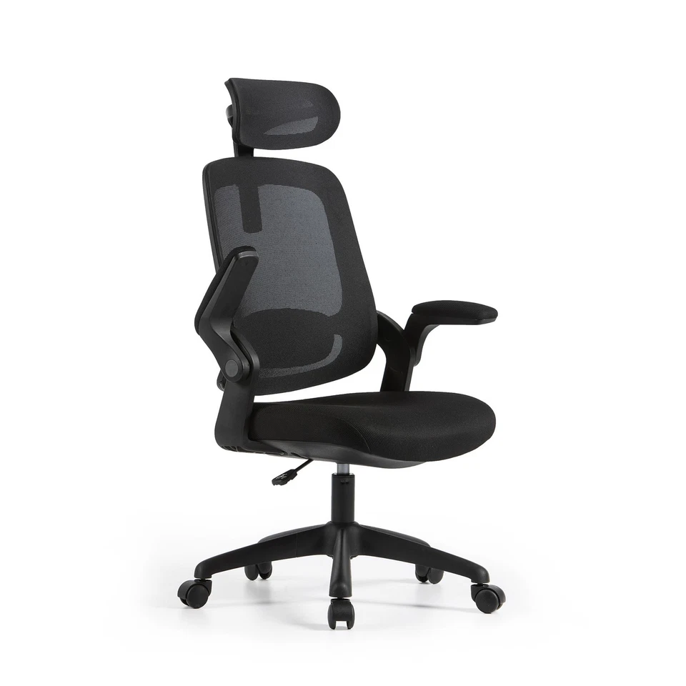 Zivella Ergonomic Office Chair with Adjustable Lumber Support Black Ziv-OC-001