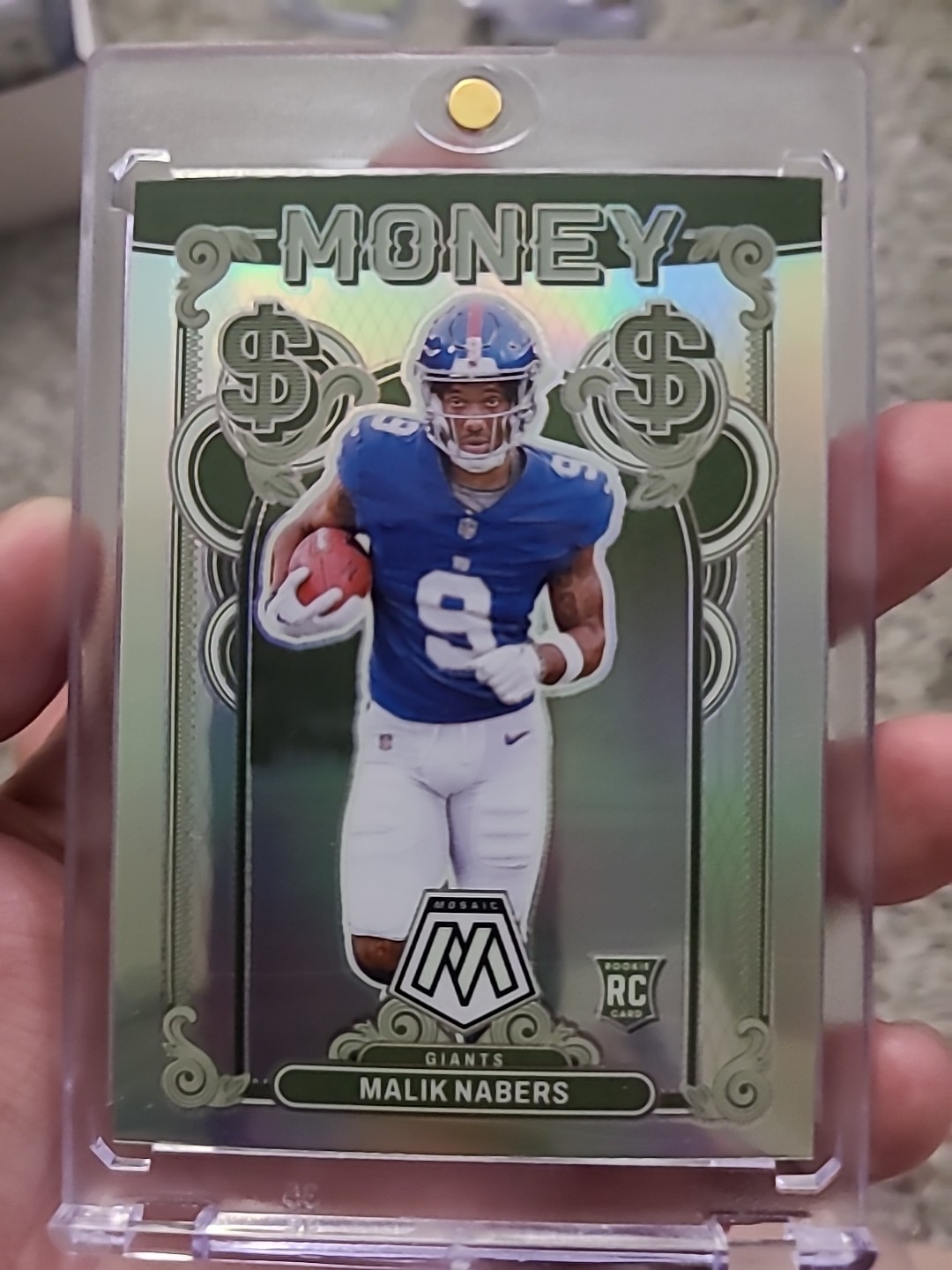 2024 Panini Mosaic - Malik Nabers #11 Money Case Hit (RC)