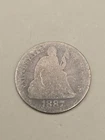 1887 Seated Liberty Silver Dime 10c