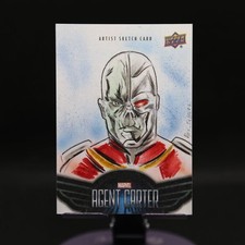 2016 Upper Deck Marvel Agent Carter Deathlok Sketch Card 1/1  By Alex Iniguez