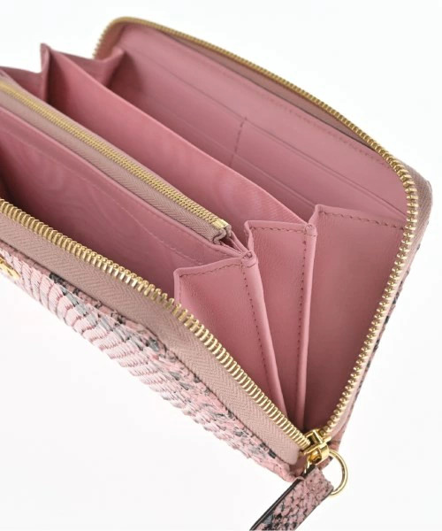 Gucci Wallcoin Case Python Leather Pink Black Used - image 4